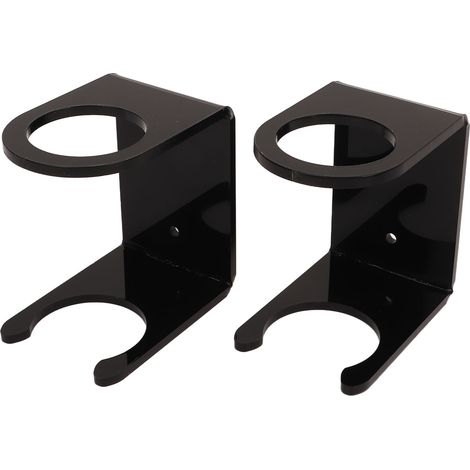 Lot de 2 supports muraux pour battes de baseball en acrylique noir. (1/5)
