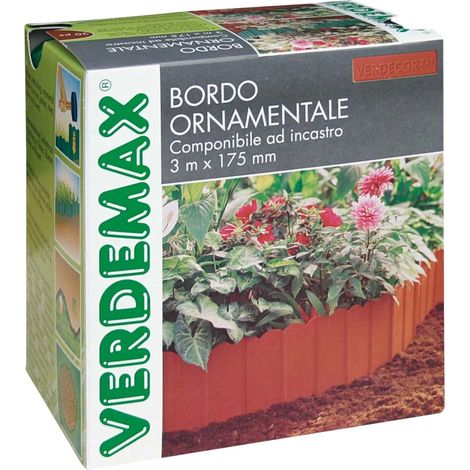 VERDEMAX BORDO ORNAMENTALE 15 X 17.5 CM TERRACOTTA (1/3)