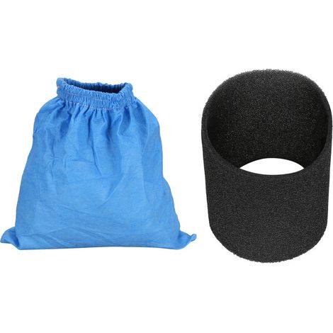 Lot de 2 sacs filtrants bleus pour aspirateur Kärcher NT/WD – Protection moteur (1/3)