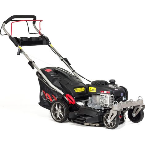 NAX POWER PRODUCTS 1000S Motore Briggs & Stratton Serie 450E 125 cm3 Larghezza di Taglio 42 cm Cesto 45l Sistema di Lavaggio dell'alloggiamento tagliaerba a Scoppio a trazione, Nero, NAX1000S (1/5)
