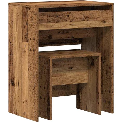 Maison Exclusive - Mesa de Tocador con cajón Madera Vieja 60 x 40