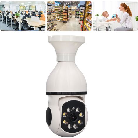 Caméra de surveillance sans fil WiFi double bande intelligente avec ampoule HD intégrée, 110 V-240 V (1/5)