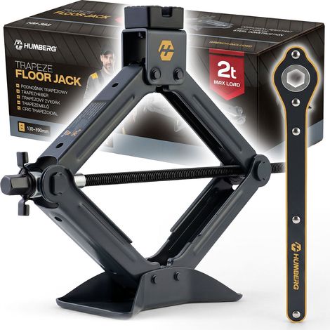 Cric trapezoidale per auto per cambio ruote, 2 t, Humberg HM-383 (1/5)