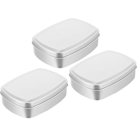 de 3 porte savons artisanaux en aluminium avec couvercles (1/5)