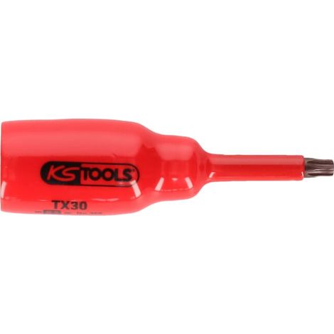 KS Tools Douille à embout 1/2" avec isolation de protection pour vis Torx, T55, court (1/2)