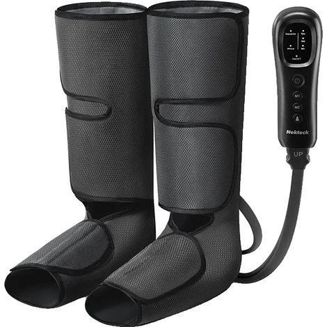 Masajeador de piernas, vendas de compresión de aire para pantorrillas, 2 modos, 3 niveles de intensidad. (1/2)