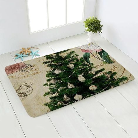 Tapis De Sol - Tapis D'Entrée Non Glissant En Polyester Et PVC - Pour Cuisine Porte D'Entrée Salle De Bain Bureau - 45 X 75 Cm (1/5)