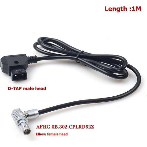 Câble d'alimentation D-Tap vers 0B 2 broches, câble d'alimentation droit tressé pour caméra, câble de connexion pour caméra. (1/5)
