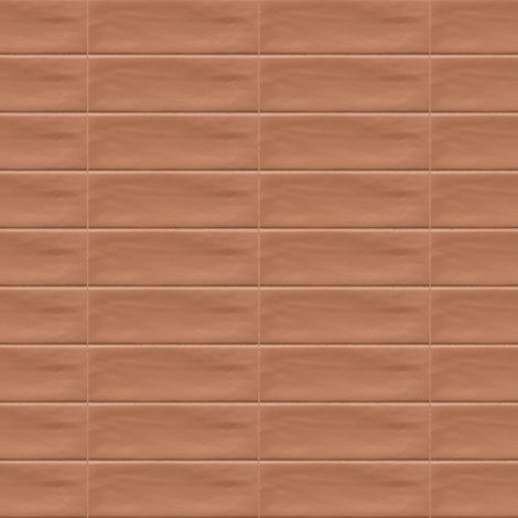 Carrelage effet Zellige Terracotta 14,6x4,8x0,8 cm Mat Bravio - Sol et mur intérieur (vendu par carton de 0,42 m²) - RO'MA CARRELAGE
