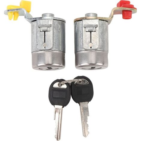 Jeu de cylindres de porte de serrure avec clés 89056724, sécurité améliorée, voiture haute résistance pour camion C K 1500 2500 3500 (1/5)