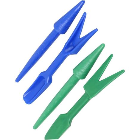 Outil de Plantation Jardin en Plastique 15 Cm Lot de 2 pour Repiquage Semis Facile Serrage Accessoires Jardinage Pratiques (1/2)
