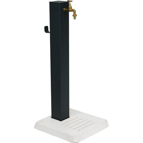 Fontana da Giardino con Base in Cemento 45x45x97 cm Antracite (1/5)
