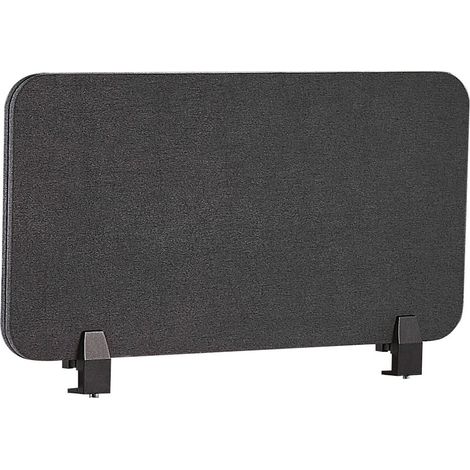 Panel separador gris oscuro 80 x 40 cm poliéster PET pantalla acústica oficina Wally