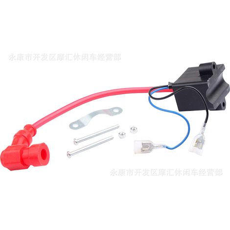 Mini motorcycle accessories 50CC 80CC two-stroke high voltage coil ignition coil mounting screws red (1/4)