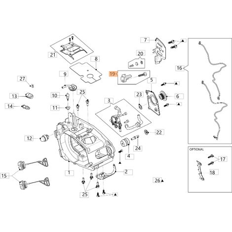 Kit: Protector de cadena ORIGINAL STIGA para motosierra modelo GSTH 240 50350182