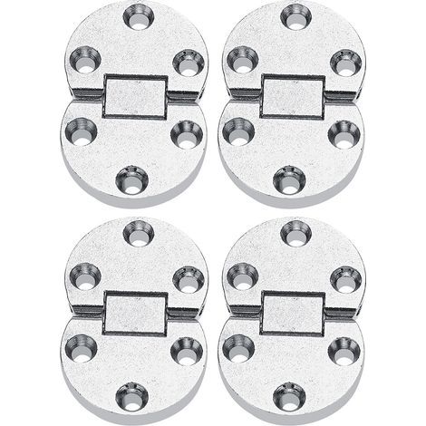 Charnières rabattables en alliage de Zinc, 4 pièces, pour Tables pliantes, accessoires de meubles à rabat, capacité de charge élevée (1/5)