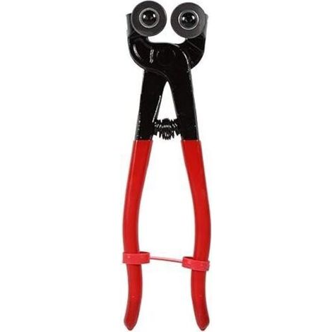 Glass Cutter - Mosaic Pliers, 200mm Heavy Duty Glass Mosaic Cutter Round Cutter Ceramic Tile Cutter Cutting Job Tool 8-Inch Round Double Wheel Pliers MUMU (1/4)