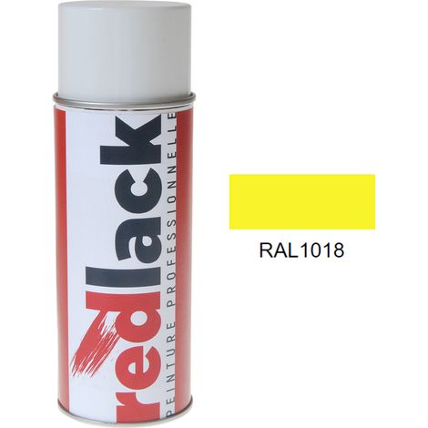 Bomboletta di Vernice spray 400ml – RAL 1018 – Giallo zinco – satinata – multisupporto – Redlack