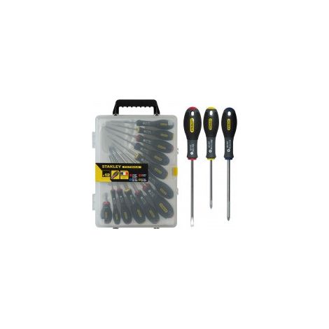 jeu de 12 tournevis fatmax réf. caractéristiques plats 2,5x50 / 4x100 / 5,5x150 / 6,5x30 / 5,5x100 / 8x150 / ph0x75 / ph1x100 /