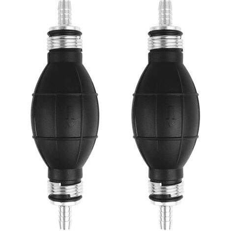 royaluxe-8mm Poire d'Amorçage Carburant Auto Bateau 2Pcs Carburant Diesel Pompe à Main pour Transférer le Gaz Carburant Diesel Eau Liquide Automobile Jardin Pompe (1/5)