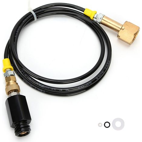 Kit adaptateur de tuyau externe pour bouteille de CO2 (filetage CGA320, 1,7 m) pour seau à eau gazeuse de cuisine (1/5)