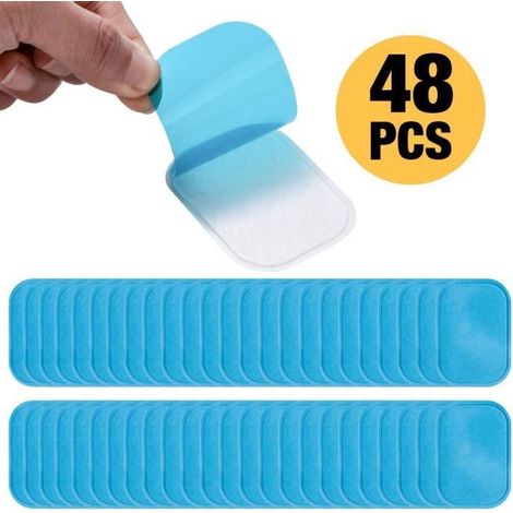 EMS Gel Pad - 48 Pcs Patch Electrostimulation Abs Électrodes Replacement de Feuille Gel Rechange