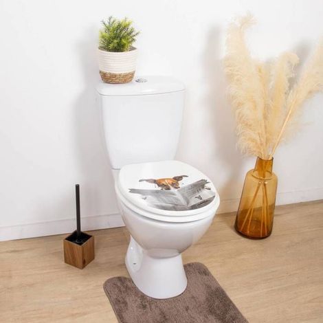 Abattant WC 18 pouces - Attaches Acier Inoxydable - Tendance - Karamel (1/4)