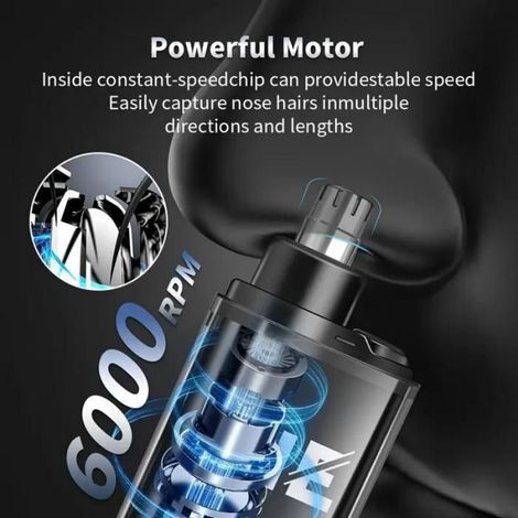 Tondeuse À Poils De Nez Et D Oreilles - Rechargeable Usb - Pour Hommes Et Adolescents À Partir De 14 Ans - Autonomie 60 Min - 1 Pièce (1/5)