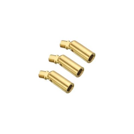 180 Degré Incliné Plafond Lumière Adaptateur, 3 Paquet M10 Fil Lustres Plafond Pendentif Éclairage Adaptateur pour Angle ou Irrégulier Plafond, Cuivre (1/5)