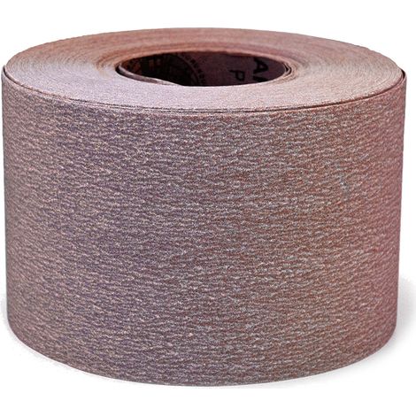 Rollo de papel lija abrasivo latex 115 mm x 50 m grano 240 Fervi RCS115/050/240
