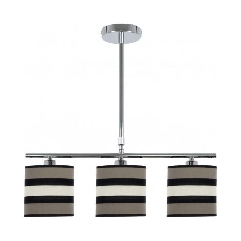 FABRILAMP Lampara lineal de 3 luces modelo Karla Topo/beis