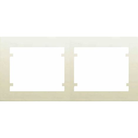 Horizontaler 2-Element-Rahmen BEIGE BJC IRIS 18002-A (1/2)