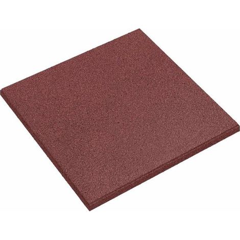 Dalles de Protection Anti-Chute 6 pcs rouge 50 x 50 cm - Dalle de jardin extérieur terrasse décoration pierre (1/5)