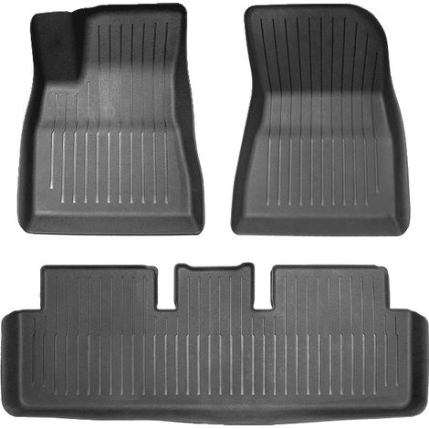 Tapis de sol, sur mesure pour Tesla Model Y, étanches et antidérapants, pour le Modèle 3 (1/2)