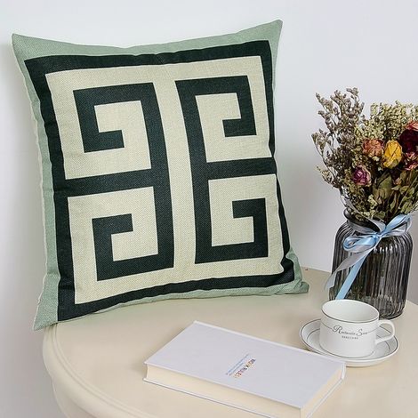 Coussin décoratif respirant en tissu doux, housse de coussin pour voiture et maison, taille 081 (1/3)