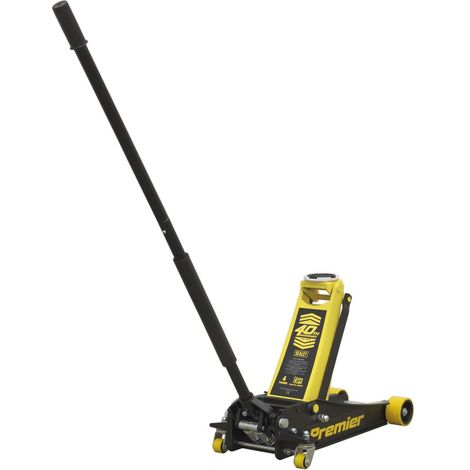 Sealey Trolley Jack 4 Tonne Low Profile Rocket Lift Yellow 4040AY