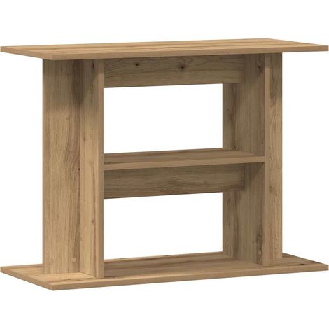 Support d'aquarium Chêne artisanal 80x35x60 cm Bois d'ingénierie