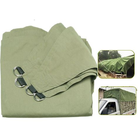 VURAHOME -Couverture de camion de bateau antipoussière imperméable extérieure de toile résistante de bache de 290CM (1/2)