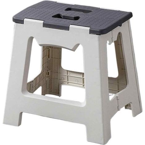 Petit escabeau pliant d'extérieur, échelle portable robuste avec poignée, pour salle de bain/salon/bureau (1/5)