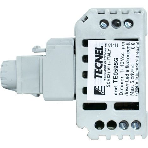 Dimmer 0/1-10Vcc Passivo Con Interruttore 10A Grigio ( TECNEL cod. TE0595G )
