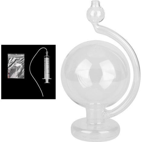 Prévisions météorologiques innovantes, bouteille en verre, prédicteur météo, baromètre, décoration de la maison, bleu (1/5)