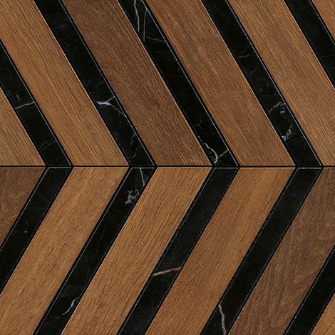 Carrelage effet Parquet Bois Chêne Cognac Chevron Pointe de Hongrie 29,4x28,7x0,95 cm Mat Lorenta - Sol et mur intérieur (vendu par carton de 0,506 m²) - RO'MA CARRELAGE