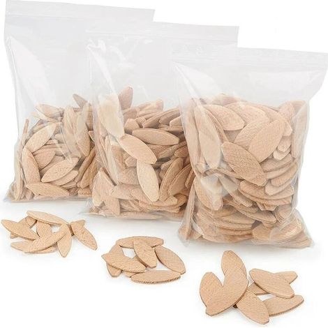 [JAMAIS UTILISÉ]assortiment lamello d’assemblage  type Lamello 20 , 100 pièces/taille  lamelle bois en hêtre massif  Idéal pour fraiseuse bois/fraiseuse à lamelles (1/4)
