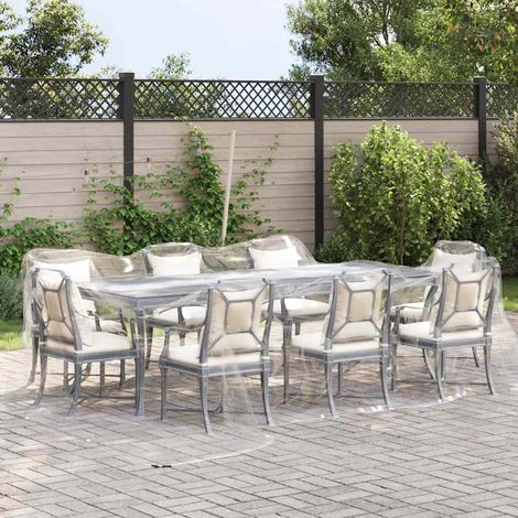 Bâche de protection - Bâche de jardin transparente avec œillets 4x6 m PVC fr1244 - Maison La Vie