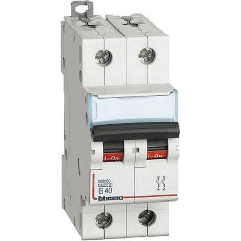 Interruttore magnetotermico 2P 2 moduli 40A curva B Bticino