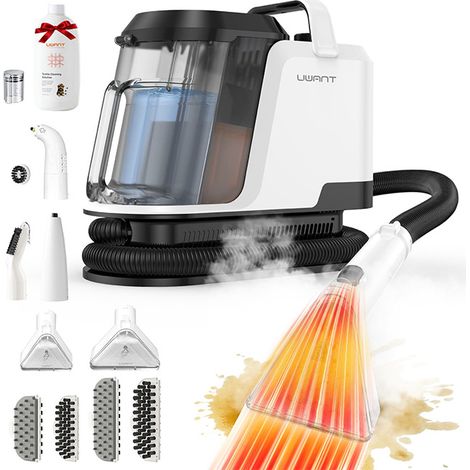 Uwant Y100 Steam limpiadores de vapor 3 modos (Vapor 100°C/Agua 65°C/Fría)  18KPa  Autolimpieza  7 Accesorios  99.9% Desinfección