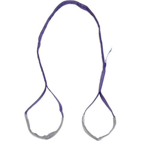 Élingue de levage plate 1T en sangle PES renforcée, accessoire de transport de 2 mètres (1/5)