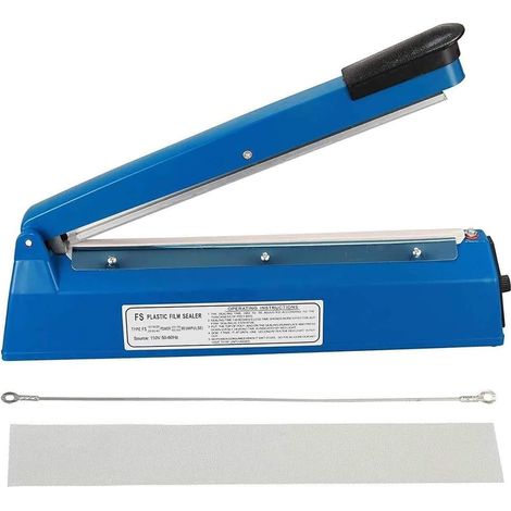 Scelleuse Thermique Soudeuse manuelle pour sachets plastique Manuel Sac d'étanchéité machine thermoscellage Impulse étanchéité machine pour PE PP en plastique Sacs (1/5)