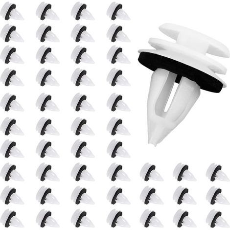 Clips de retenue de véhicule Rivets, clips de voiture, clips de retenue, clip de retenue de voiture, clips de porte de voiture universels, pour panneaux de porte de voitures automatiques (50 piè (1/5)