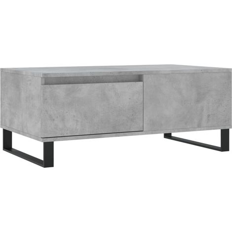 Tavolino Salotto Grigio Cemento 90x50x36,5 cm Legno Multistrato vidaXL (1/5)